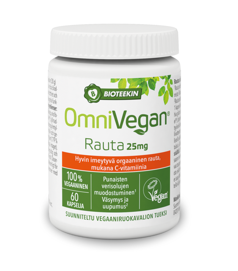 Bioteekin OmniVegan® Rauta 25 mg