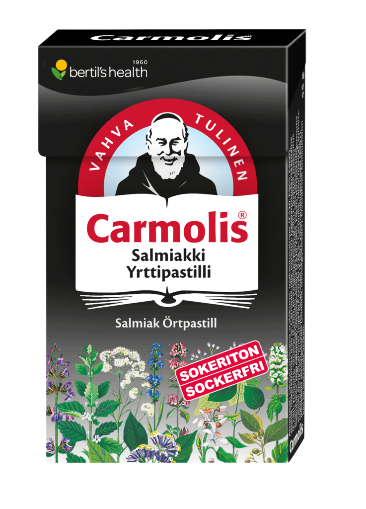 Carmolis Salmiakki Yrttipastilli