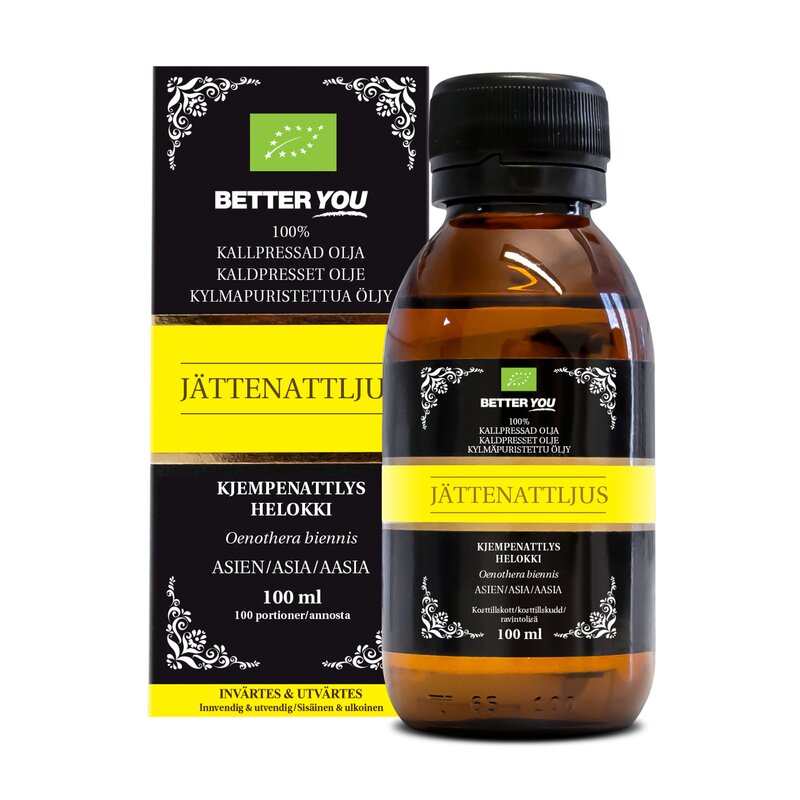 Better You Luomu Kylmäpuristettu Helokkiöljy - 100 ml