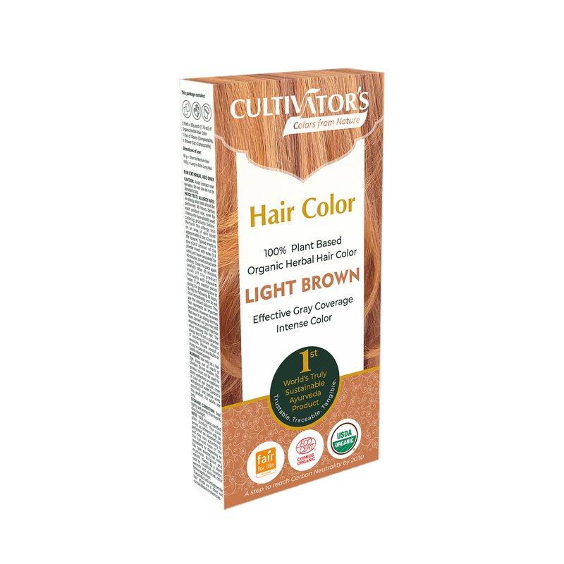 Cultivator's Organic Herbal Hair Color Hiusväri, Light Brown