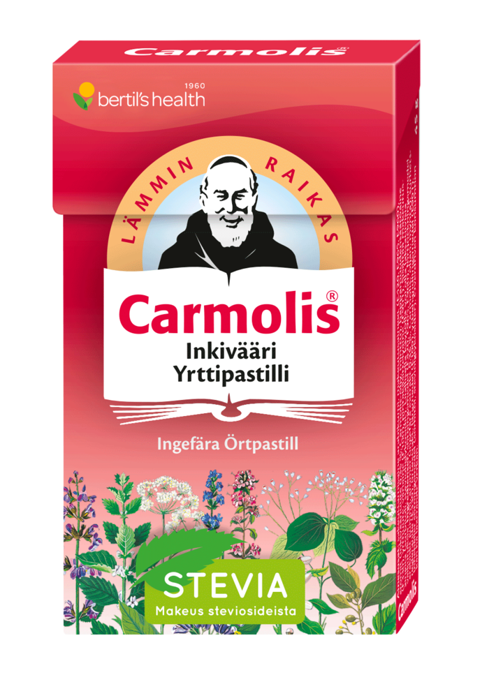 Carmolis yrttipastilli Inkivääri