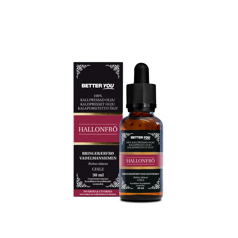 Better You Luomu kylmäpuristettu vadelman siemenöljy - 30 ml