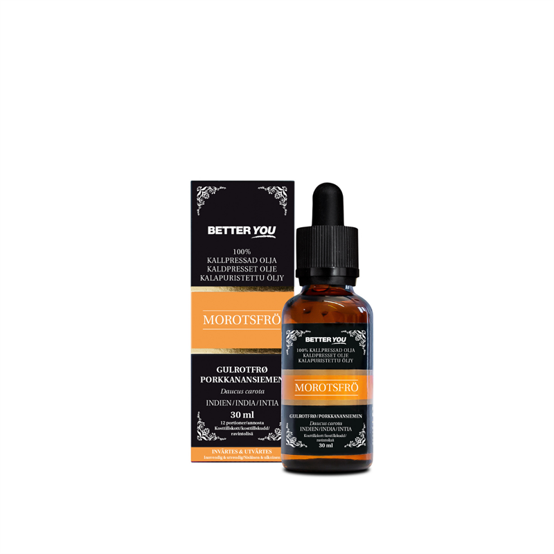 Better You Luomu kylmäpuristettu porkkanansiemenöl -30 ml