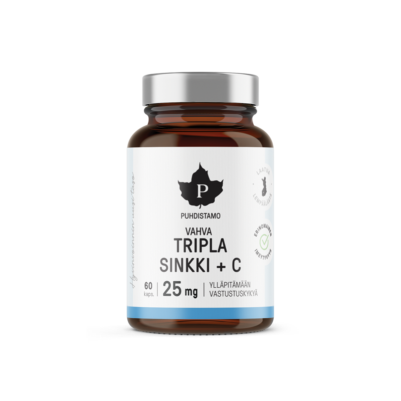 Puhdistamo Tripla Sinkki 60 kaps