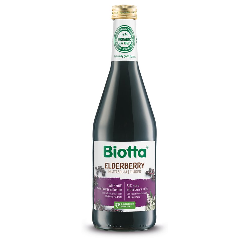 Biotta Mustaselja Luomu-mustaseljamarjamehu