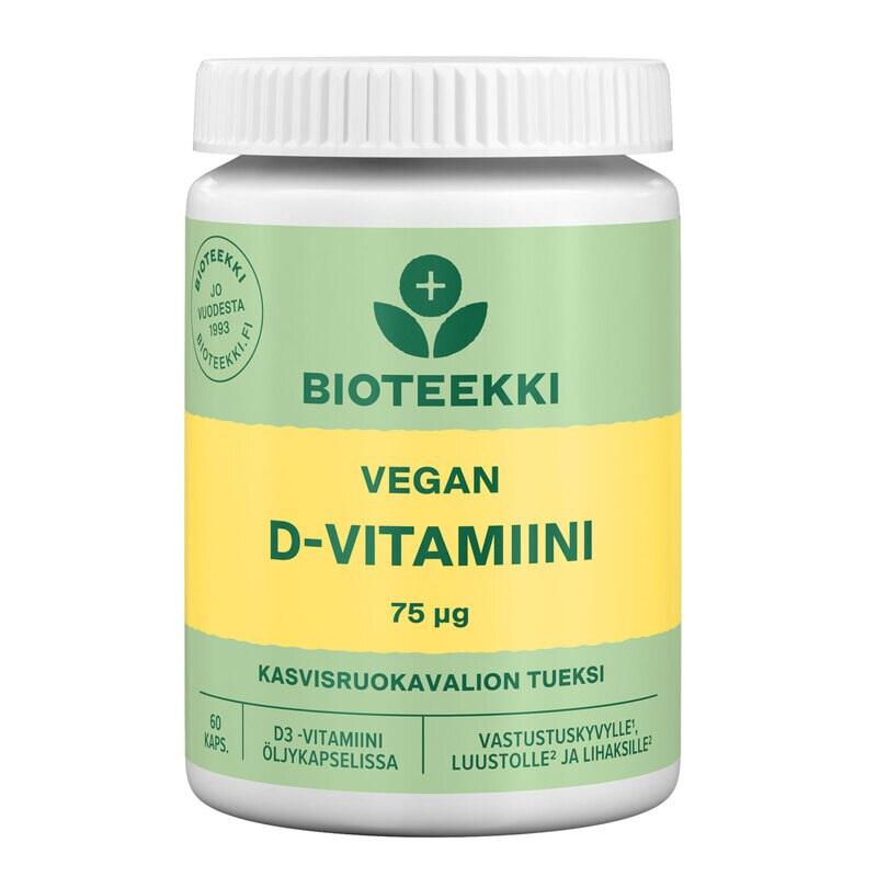 Bioteekin OmniVegan® D-vitamiini 75 μg