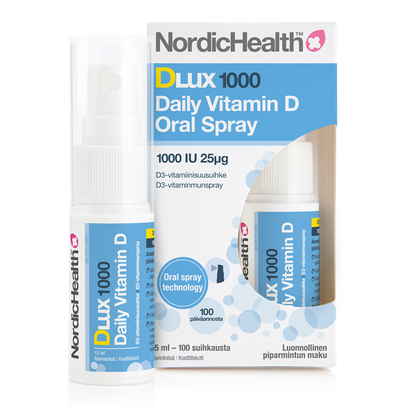 Nordic Health Dlux Daily Vitamin D 1000 Spray