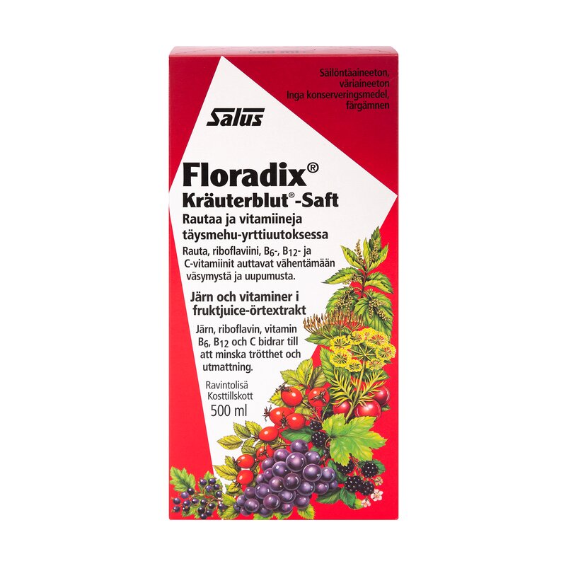 Salus Floradix rautavalmiste 500ml