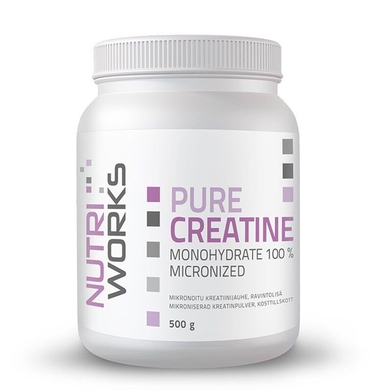 Nutri Works Pure Creatine 500 g, Monohydrate 100 % Micronized