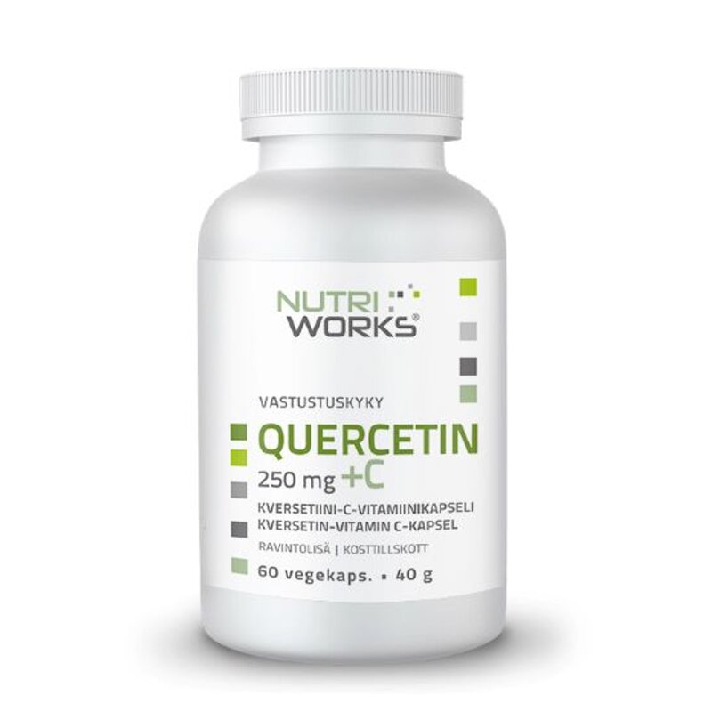 Nutri Works Quercetin 250 mg + C 60 vegekaps