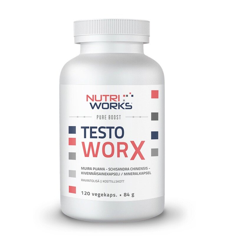 Nutri Works Testo WORX 120 vegekaps