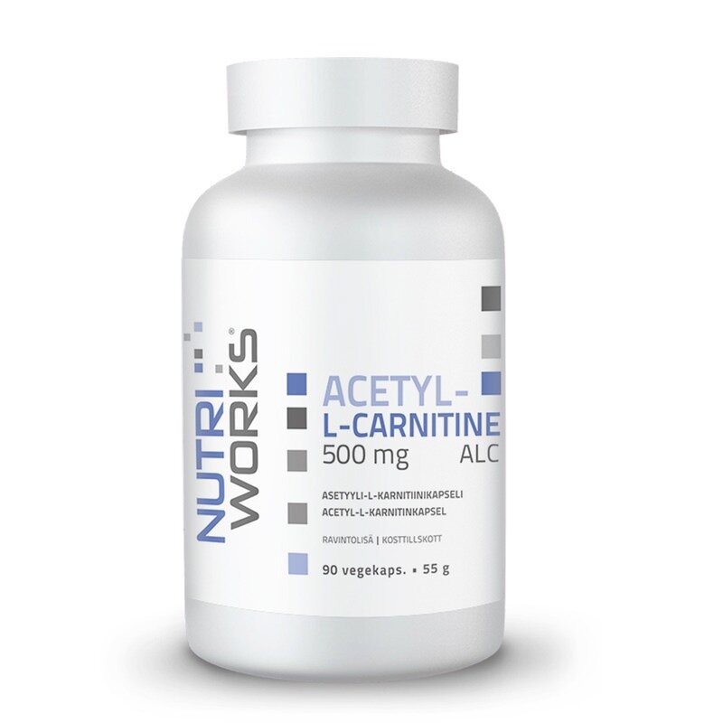 Nutri Works Acetyl-L-Carnitine 500 mg 90 vegekaps