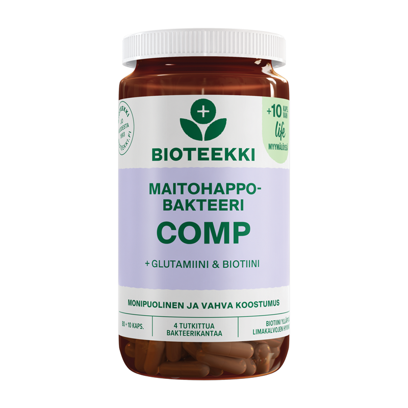 Bioteekki Maitohappobakteeri Comp Life 90 kaps