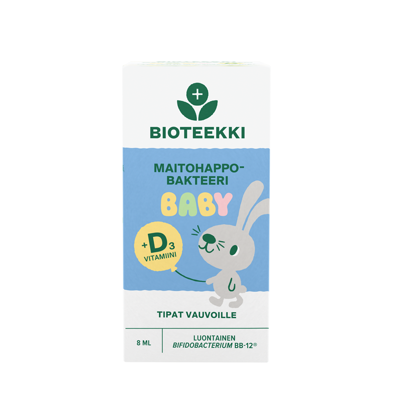Bioteekki Maitohappobakteeri Baby + D3 Tipat