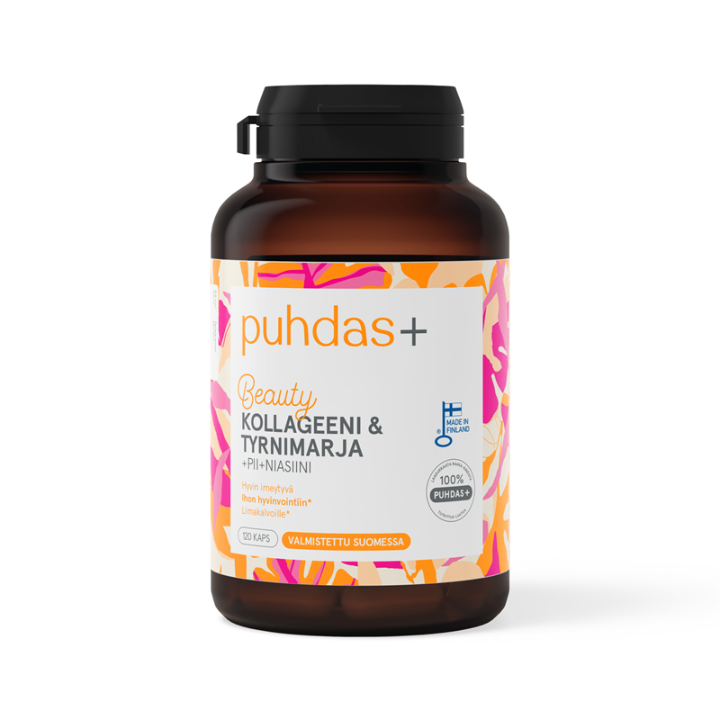 Puhdas+ Kollageeni & Tyrnimarja 120 kaps