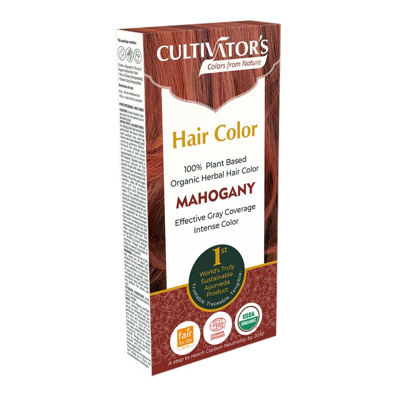 Cultivator's Plant Based Organic Herbal Hair Color Mahogany