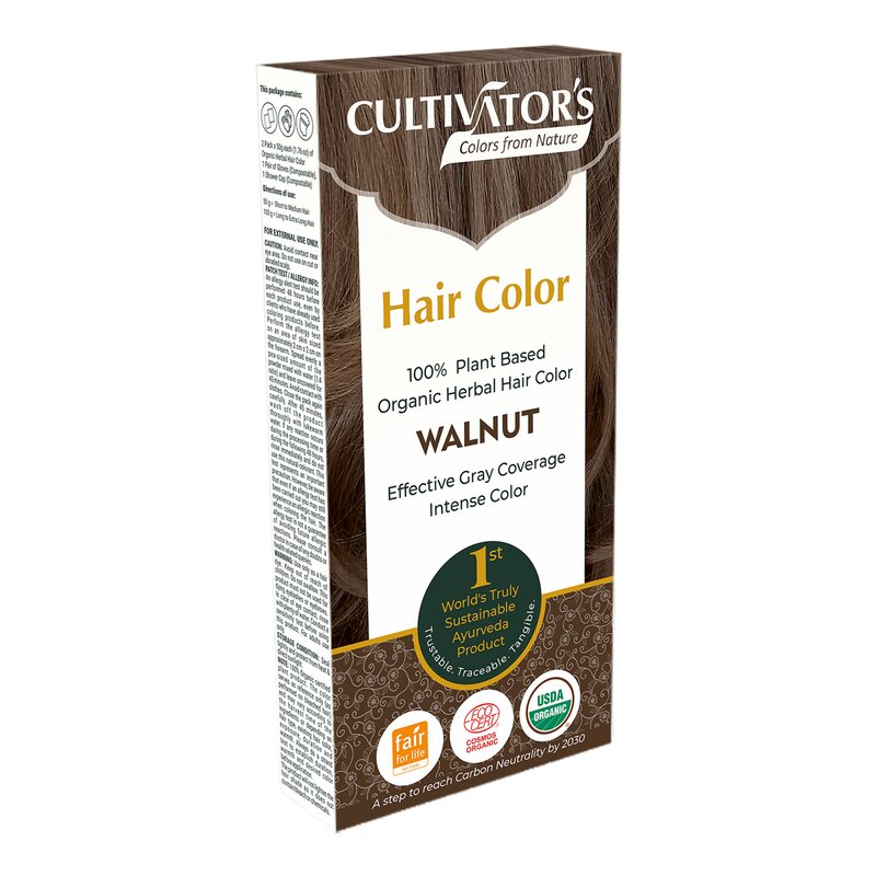 Cultivator's Plant Based Organic Herbal Hair Color Walnut