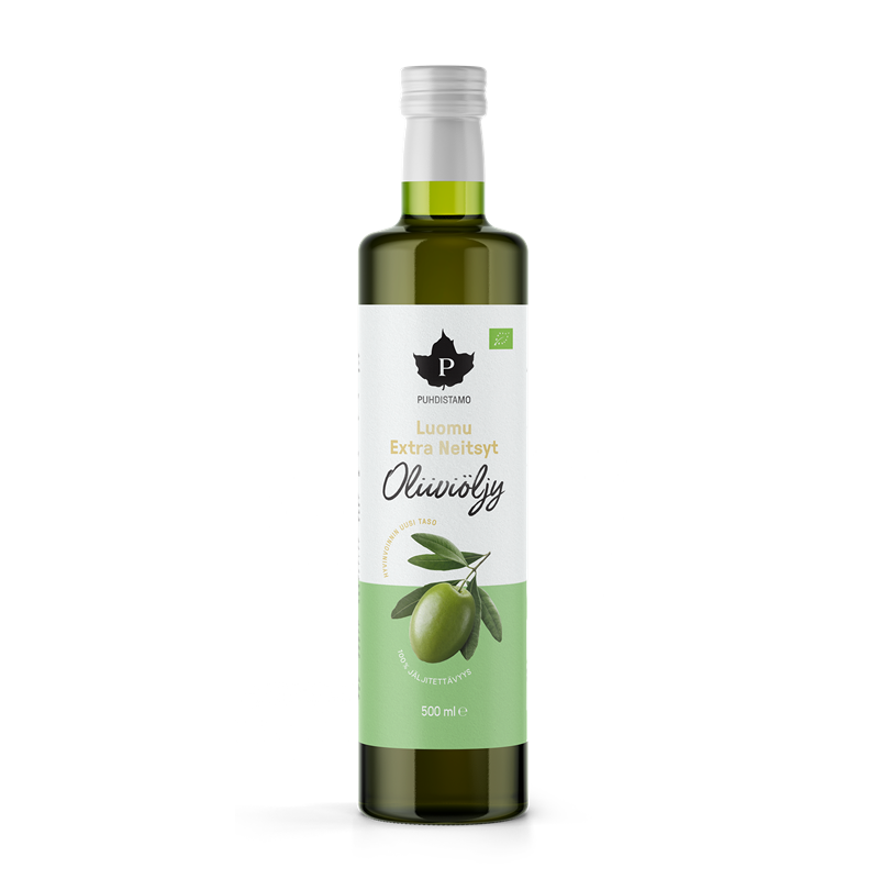 Puhdistamo Extra Neitsyt Oliiviöljy, luomu 500 ml