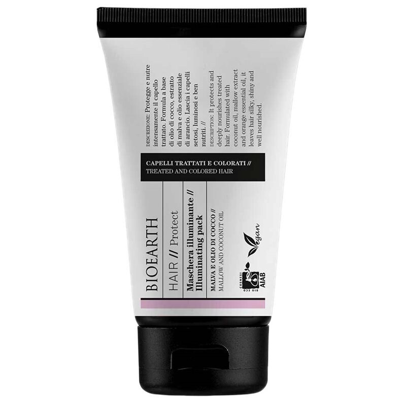 Bioearth HAIR 2.0 Hiusnaamio käsitellyille ja värjätyille hiuksille
