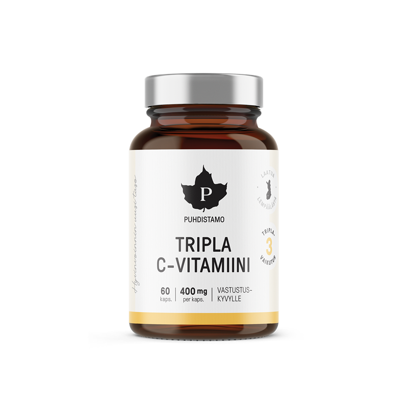 Puhdistamo Tripla C-vitamiini 60 kaps