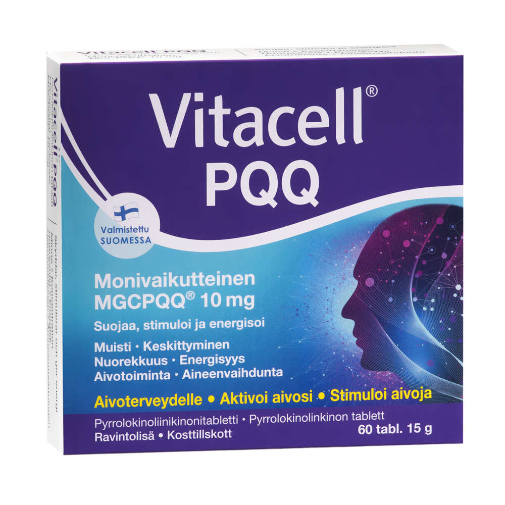 Vitacell PQQ, pyrrolokinoliinikinonitabletti , 60 tabl
