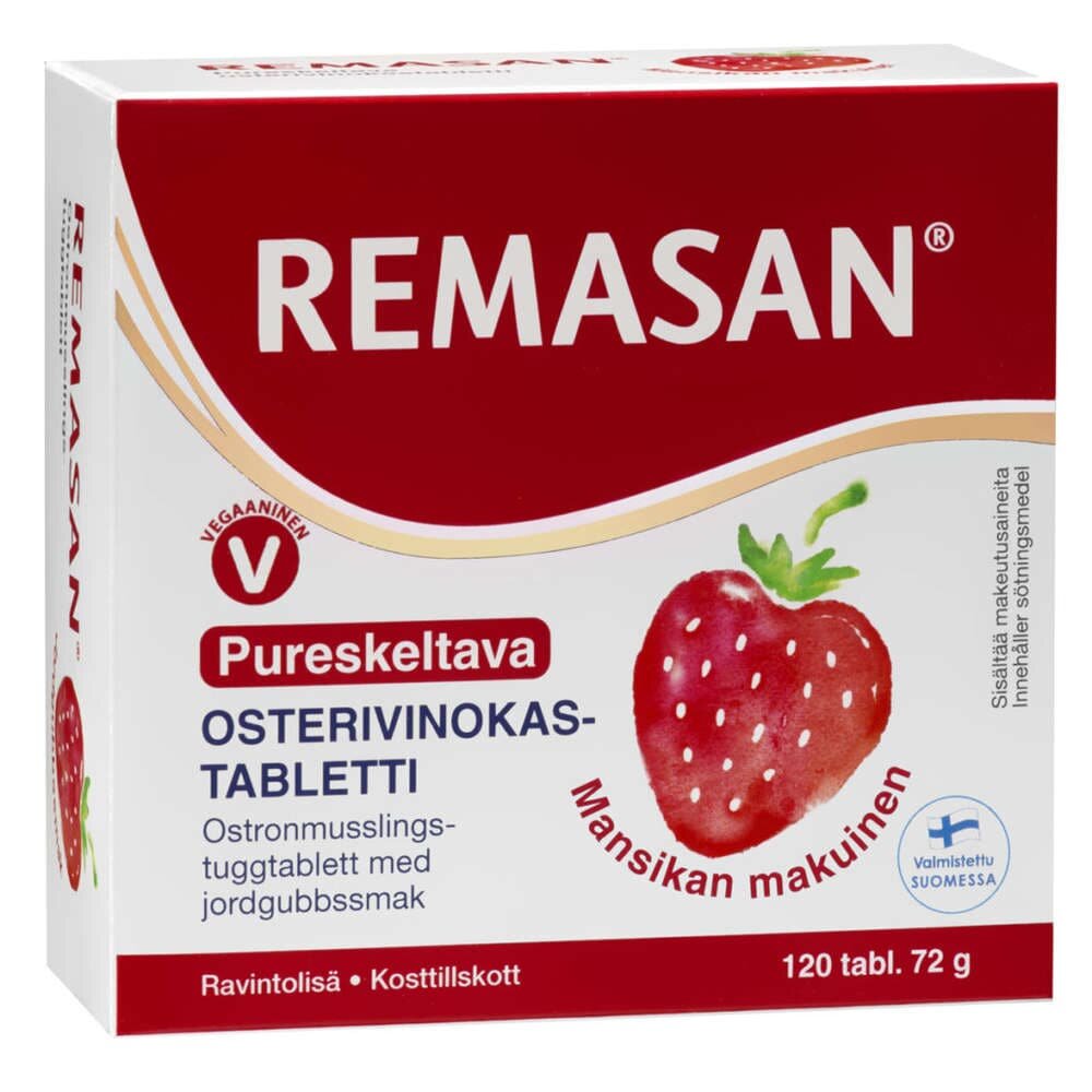 Remasan® pureskeltava Osterivinokastabletti 120 tabl/72 g