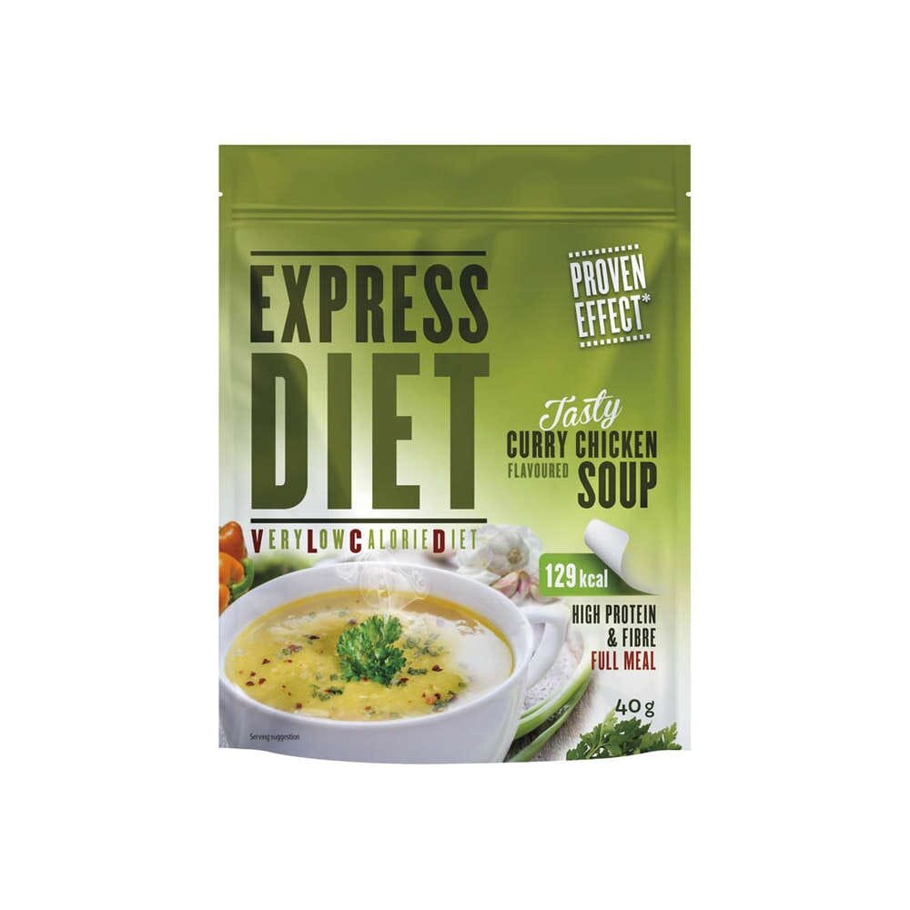 Express Diet Maistuva Curry-Kanakeitto