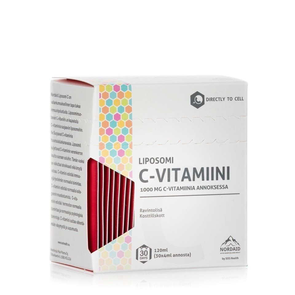 Nordaid Liposomi C, C-vitamiinivalmiste 30 pss x 4 ml