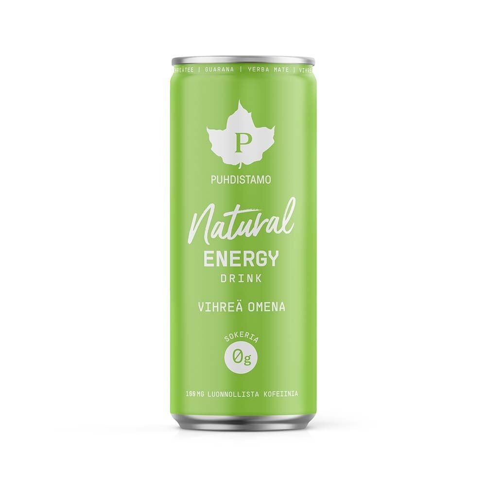 Natural Energy Drink Vihreä Omena
