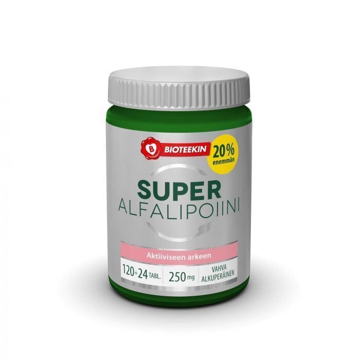 Bioteekin Super Alfalipoiini 120 + 24 tabl
