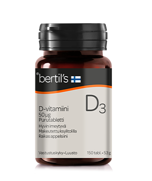 Bertil's Kelasin D-Vitamiini 50 mcg