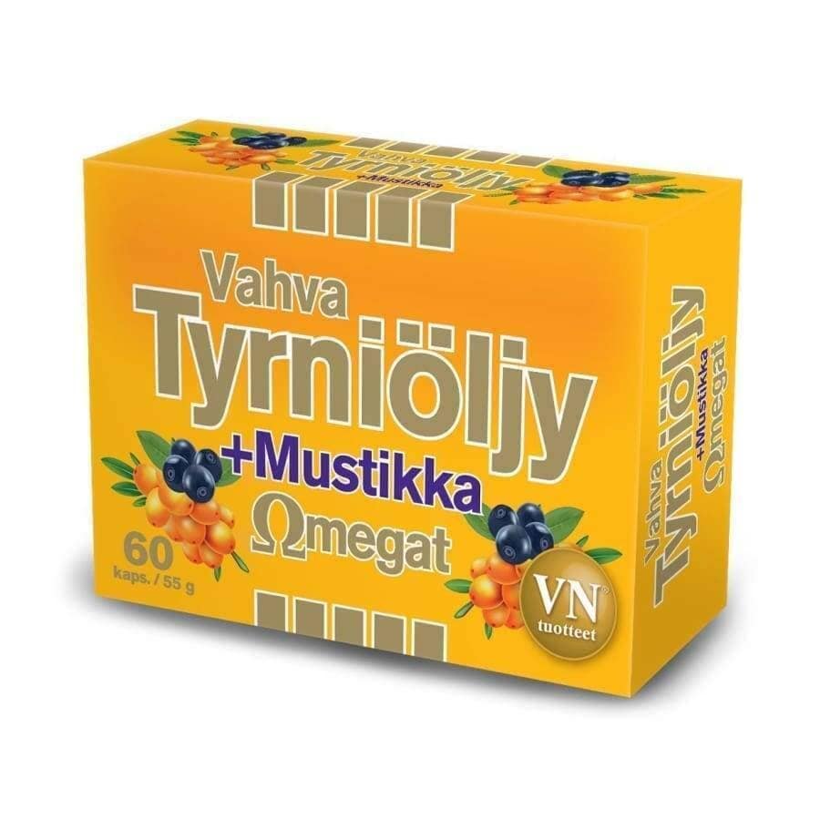 Omegat Vahva Tyrniöljy+Mustikka