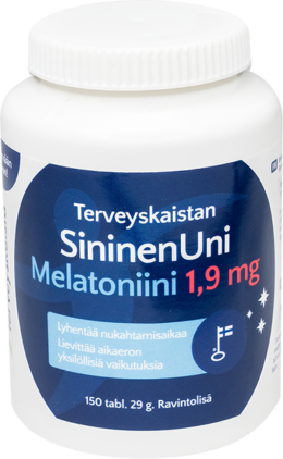 Sininen Uni Melatoniini 1,9 mg