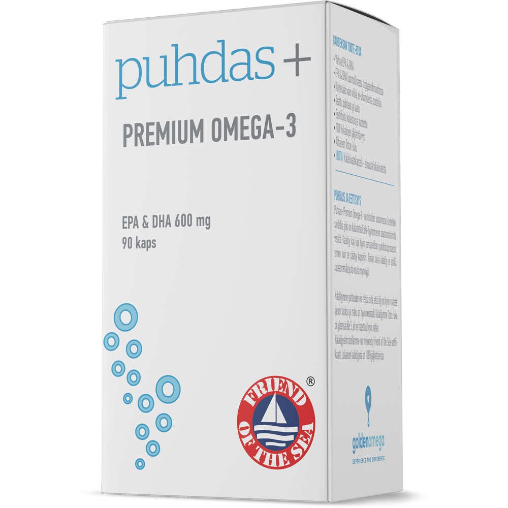 Puhdas+ Premium Omega-3 90 kaps