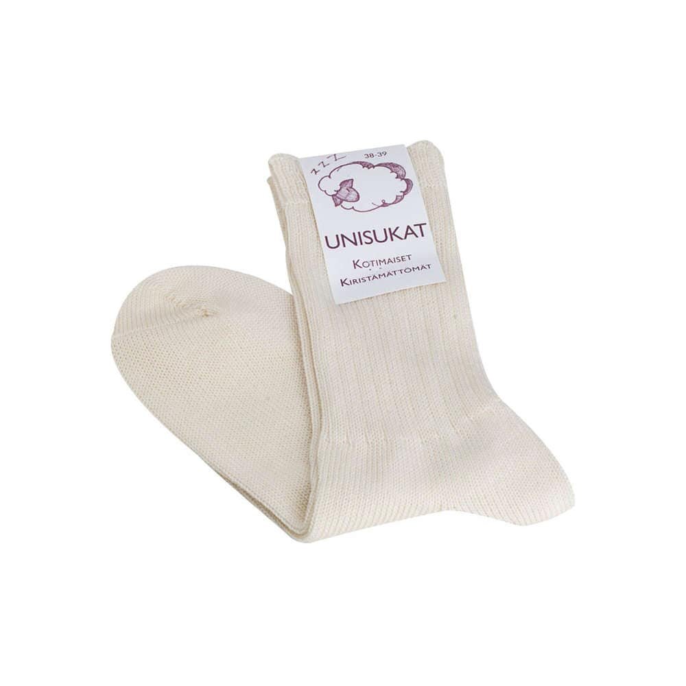 Unisukat, luonnonvalkoiset, koko 36-37
