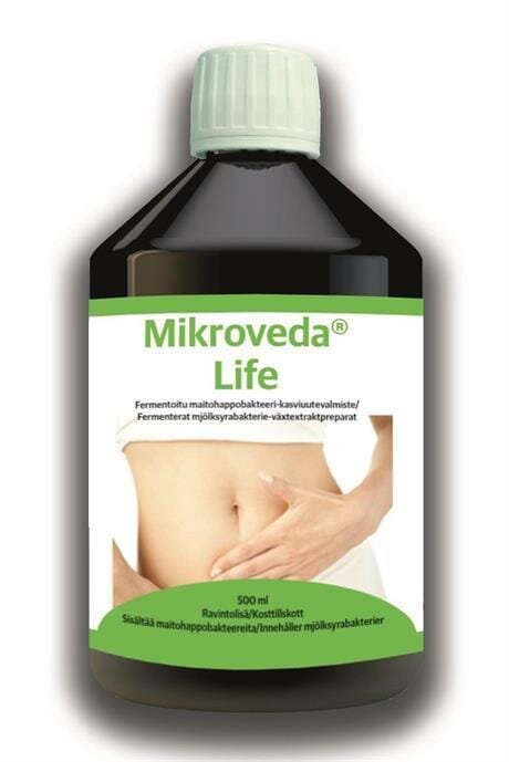 Mikroveda® Life, maitohappobakteeri-kasviuutevalmiste 500 ml