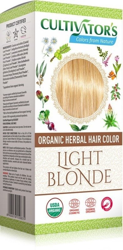 Cultivator's Organic Herbal Hair Color Hiusväri, Light Blonde