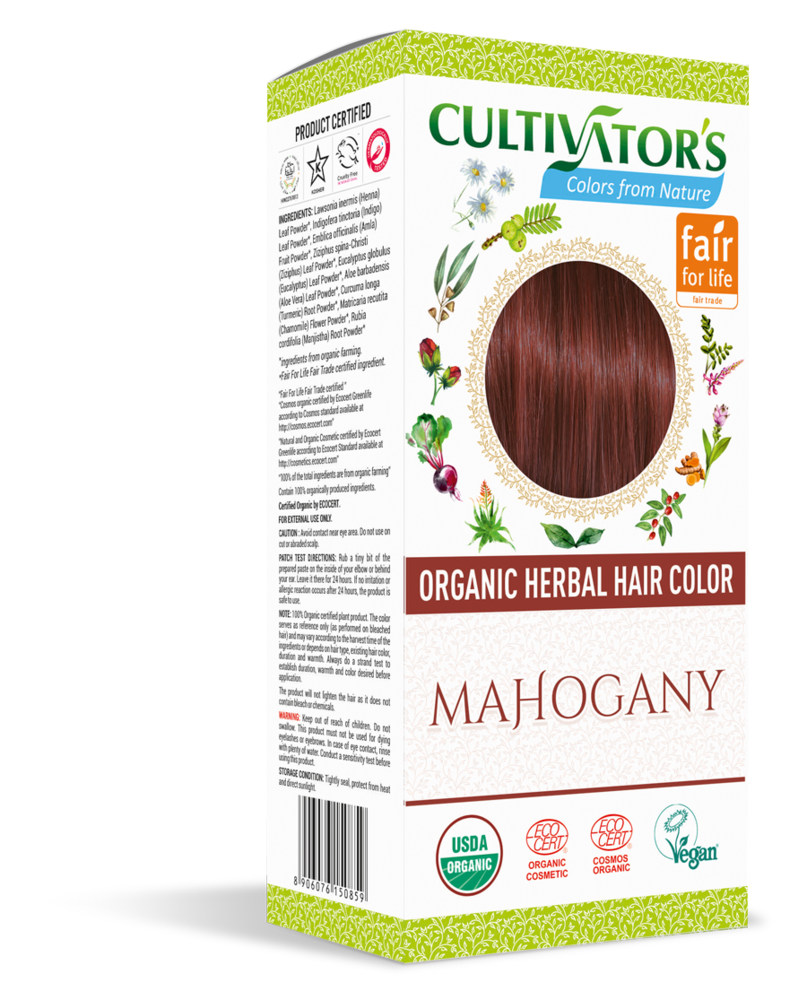 Cultivator's Organic Herbal Hair Color Hiusväri, Mahogany