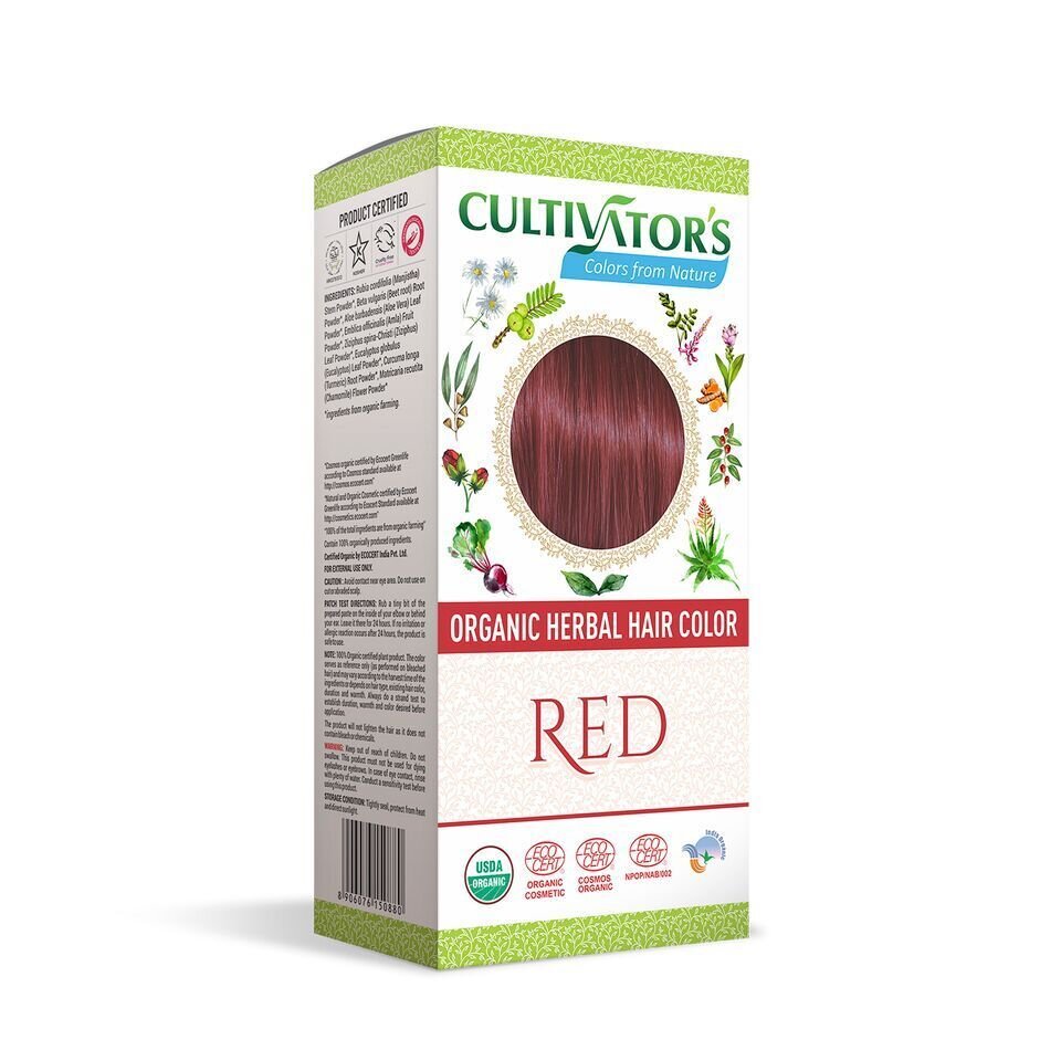 Cultivator's Organic Herbal Hair Color Hiusväri, Red