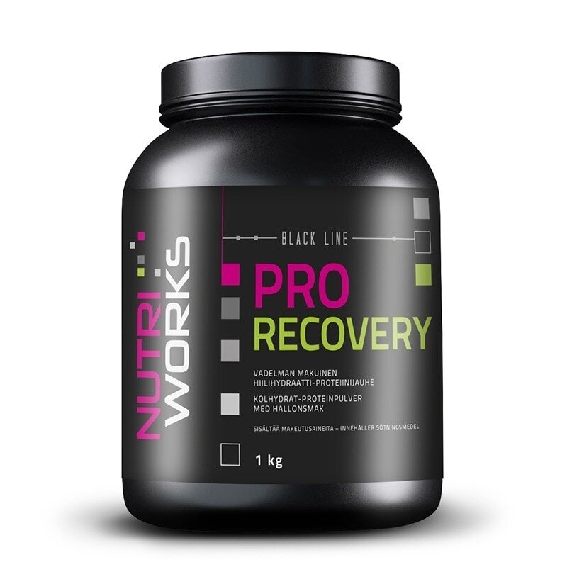 Nutri Works Pro Recovery, hiilihydraatti-proteiinijauhe 1 kg