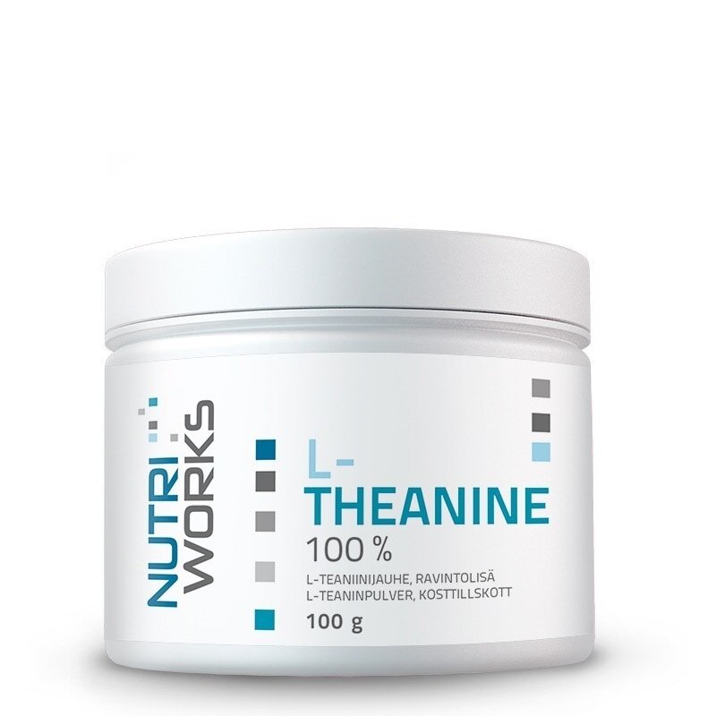 Nutri Works L-Theanine 100%, L-Teaniinijauhe 100 g