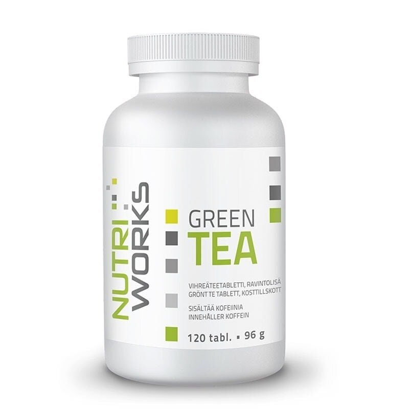 Nutri Works Green tea, vihreäteetabletti 120 tabl.