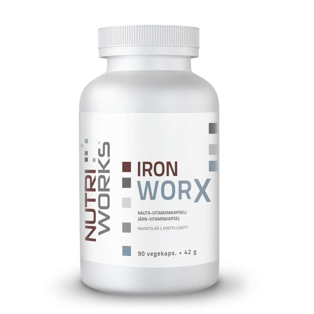 Nutri Works Iron Worx, 90 kaps, rauta-vitaminikapseli