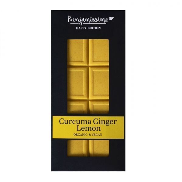 Benjamissimo Curcuma, Ginger & Lemon 60 g, luomusuklaa