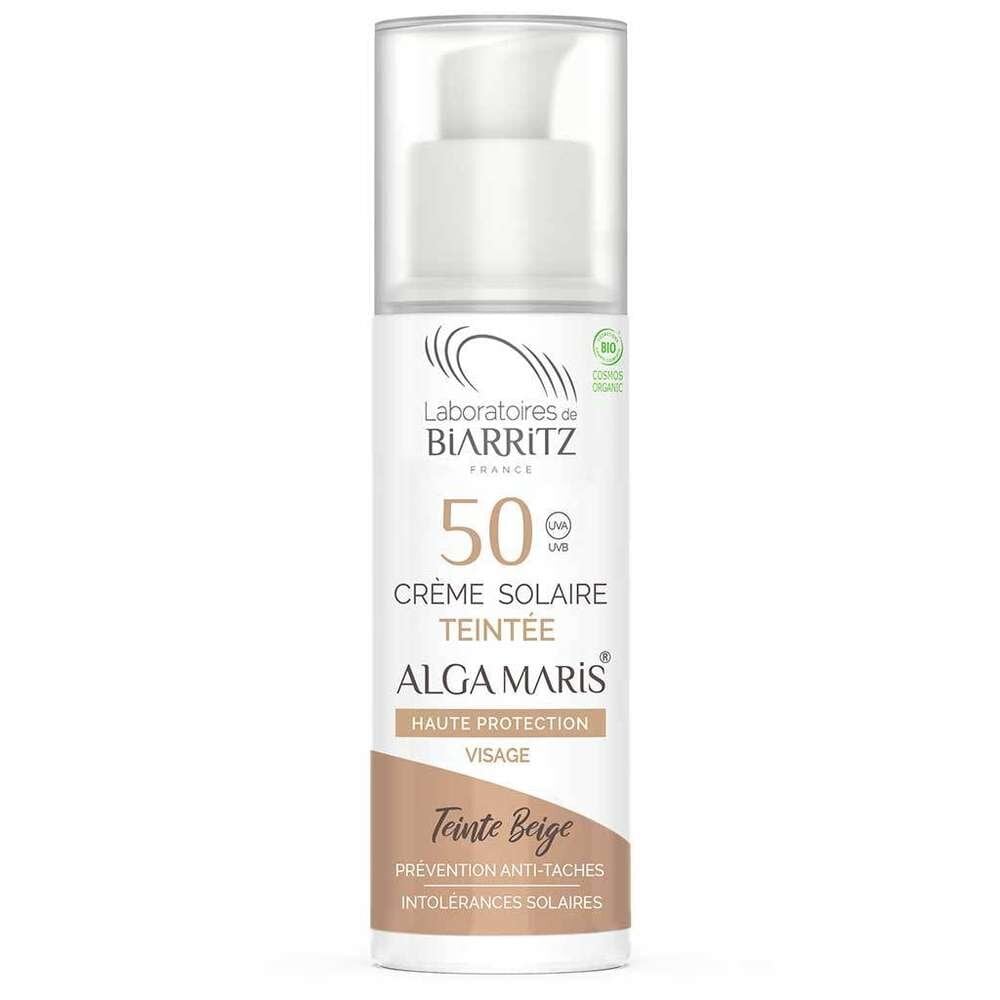 Alga Maris Sävyttävä Aurinkovoide Kasvoille SPF50  -Beige