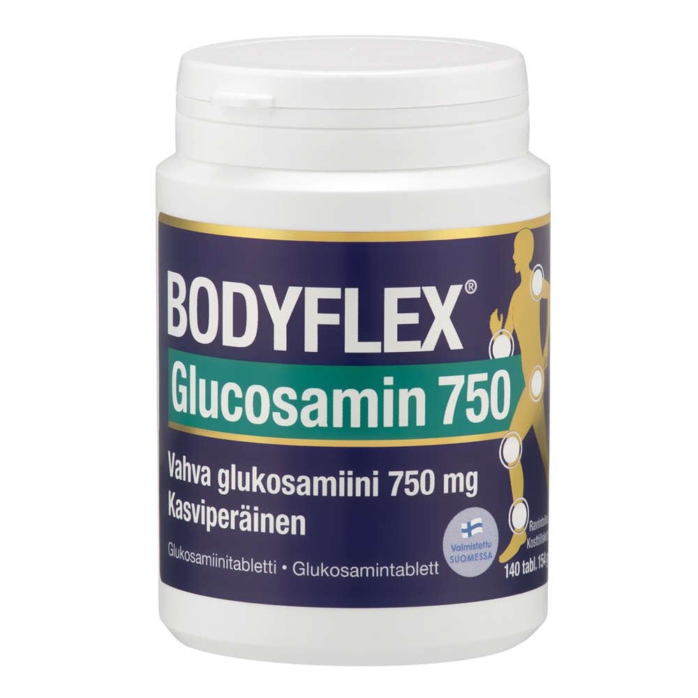Bodyflex Glucosamin 750 140 tabl, glukosamiinitabletti nivelten hyvinvoinnille