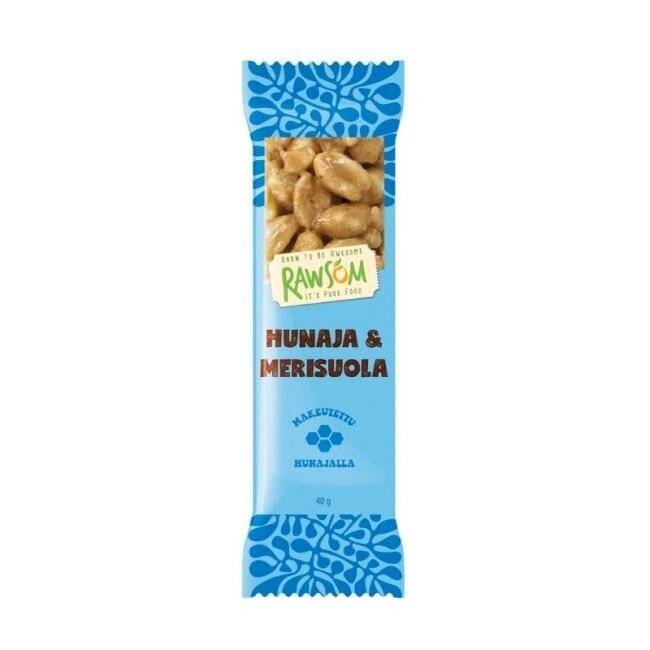 Rawsom Pähkinäpatukka Hunaja & Merisuola 40g