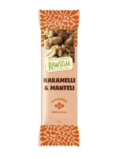 Rawsom Pähkinäpatukka Karamelli & Manteli 40g