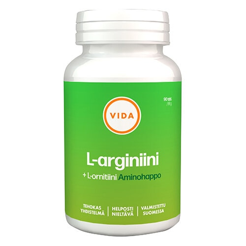 Vida L-arginiini + L-ornitiini 90 tabl.