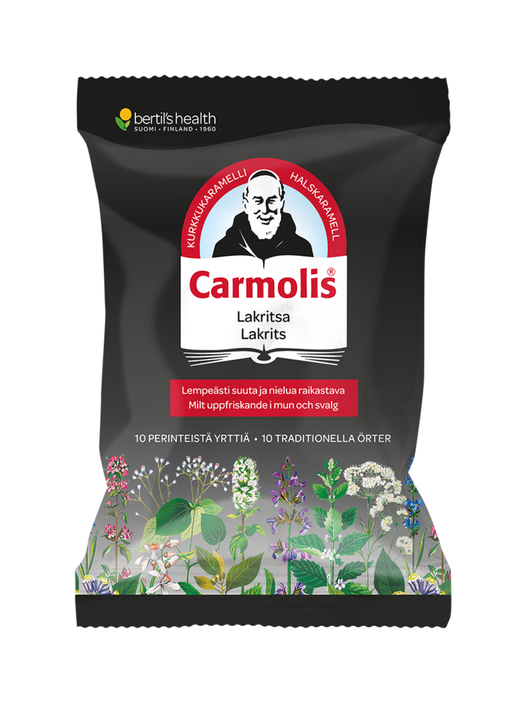 Carmolis Yrttikaramelli Lakritsi